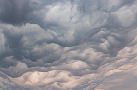 Special thunderstorm clouds over the sky at Oklahomaの写真素材