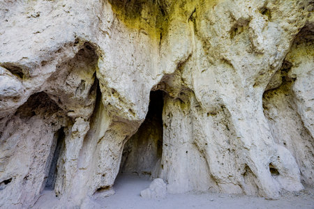 Sunny view of the cave landscape of the Rifle Falls at Coloradoの写真素材
