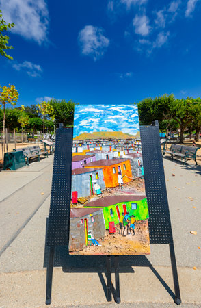 San Francisco, AUG 24 2014 - Sunny view of The Ukrainian Day eventのeditorial素材