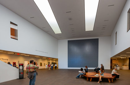 San Francisco, AUG 24 2014 - Interior view of The de Young Museum
