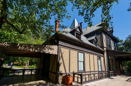California, AUG 26 2014 - Sunny exterior view of the Beringer Vineyards