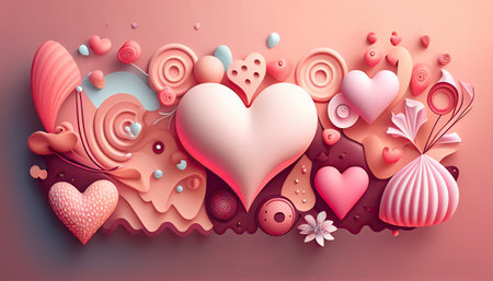 valentine background with heart