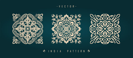 Vector set of ornate monogram design templates. Vintage decorative elements.のイラスト素材