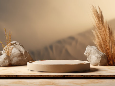 3d render of minimal geometric forms. Glossy podium for product presentation.の素材