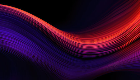 abstract colorful background with smooth wavy lines, futuristic motion illustrationの素材