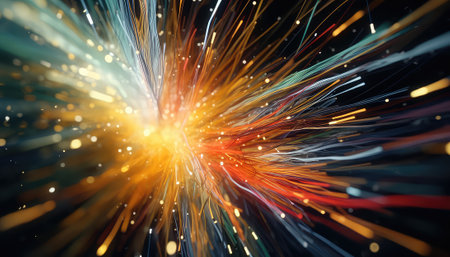 abstract fractal background a computer-generated 2D illustration, textureの素材