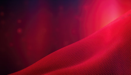 Red abstract background with blurred bokeh lights. 3d renderingの素材