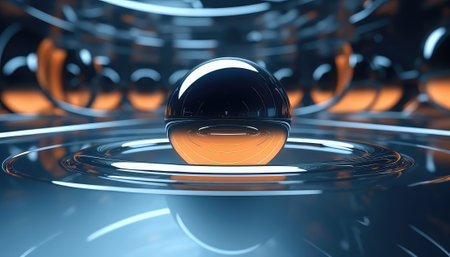 3d illustration of abstract background with geometric shapes. 3d renderingの素材