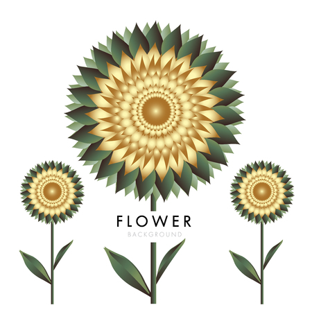 Flower vector logo template vector illustrationのイラスト素材