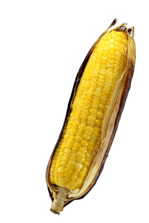 Boiled corn. の写真素材