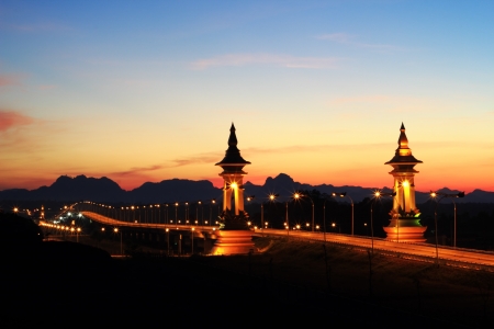 3rd Thai-Lao Friendship Bridgeの写真素材
