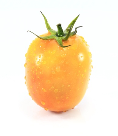Tomato vegetable isolated on white backgroundの写真素材