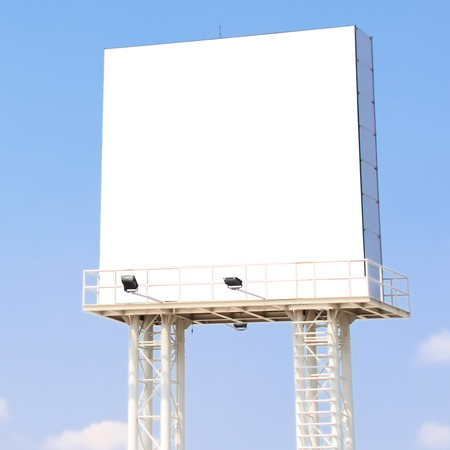 Blank billboard on  Useful for your advertisement.の写真素材