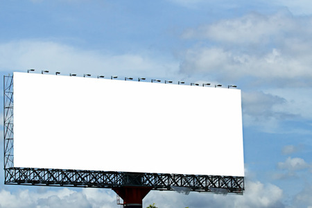 Blank billboard on  Useful for your advertisement.の写真素材