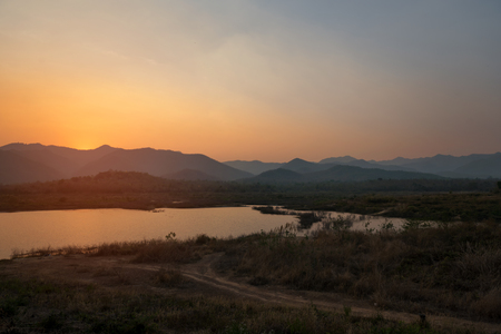 Sunset Chiang Mai Thailandの写真素材