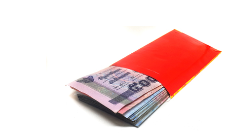 Angpao  for Chinese New Year Festival In the white backgroundの写真素材