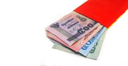 Angpao  for Chinese New Year Festival In the white backgroundの写真素材