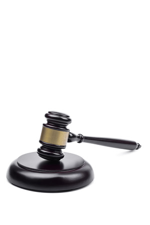 the Hammer Judge on white backgroundの写真素材