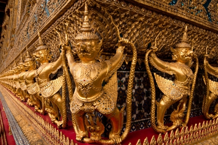 Thai architecture,Wat Phra Kaew ,Bangkok,Thailandの写真素材
