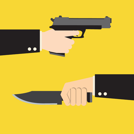 Dishonest partnership, Business conceptのイラスト素材