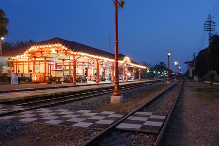 An image of the Hua Hin train station in Thailandのeditorial素材