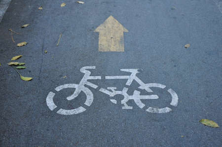 Bike laneの写真素材