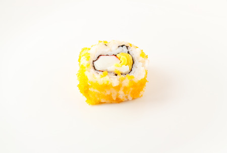 Sushi piece on white backgroundの写真素材