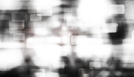Blurred Squares bokeh on gray abstract backgroundの写真素材