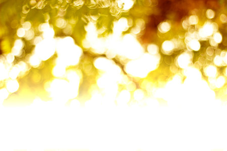 Defocused blurred gold yellow abstract background. Filtered color.