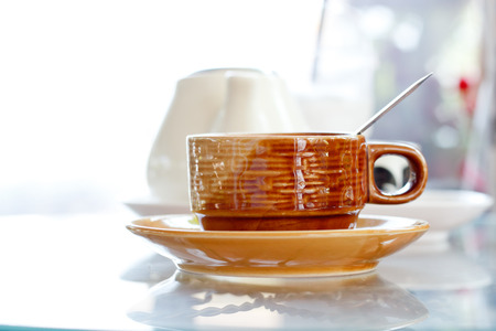 A cup of coffee.の写真素材