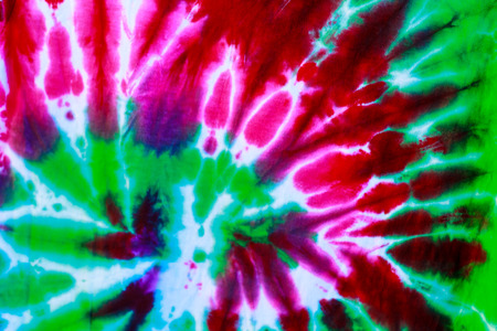 Tie dyed pattern on cotton fabric abstract の写真素材