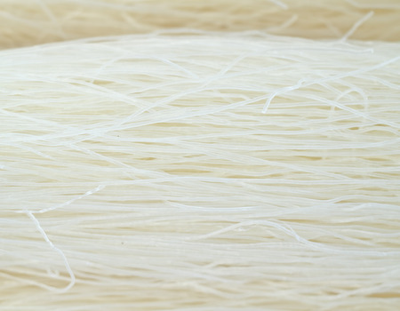Dried Instant rice vermicelli noodles.の写真素材