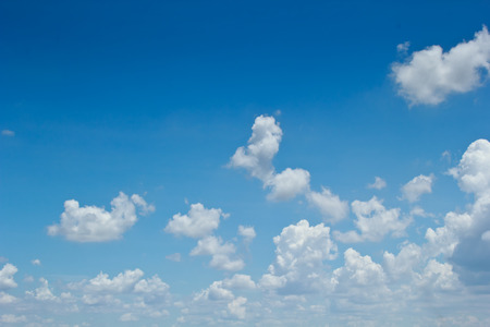 Blue sky background with cloudy.の写真素材