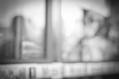 Black and white tone of Blue blurred background.Outdoor blurred.の写真素材