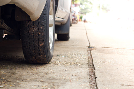 Car on the roadの写真素材