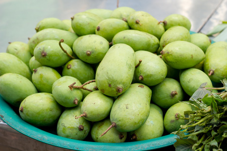 Heap of mangos on Thailand market.の写真素材