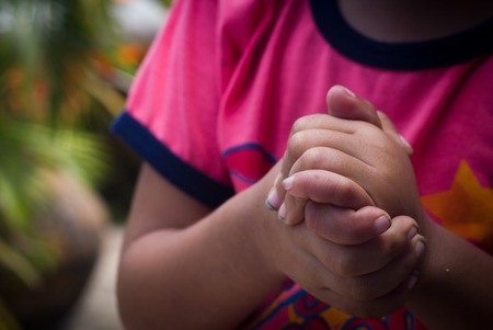 Children praying hand.の写真素材