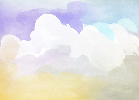 Abstract colorful watercolor for background.の写真素材