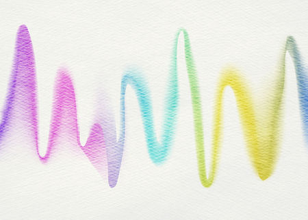 Abstract colorful water color for background.の写真素材