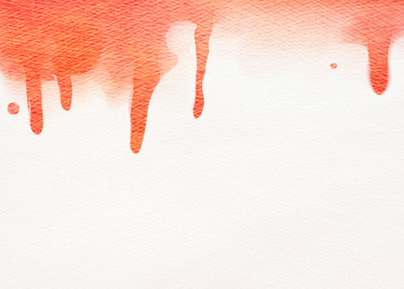 Red ink drips banner backgroundの写真素材