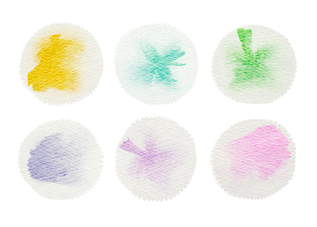 Colorful watercolor drops texture.の写真素材