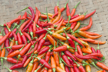 Red chilies pepper.の写真素材