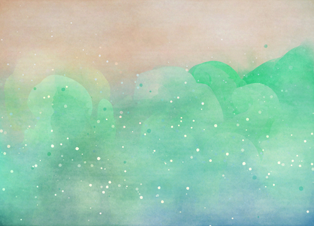 Abstract colorful watercolor for background. Digital art painting.の写真素材