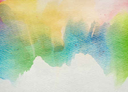 Abstract colorful watercolor for background. Digital art painting.の写真素材