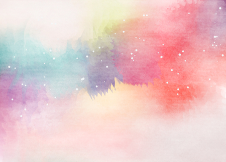 Abstract colorful watercolor for background. Digital art painting.の写真素材