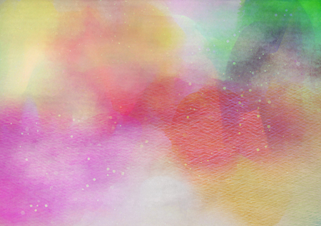 Abstract colorful watercolor background. Digital art painting.の写真素材