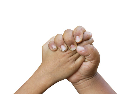 Join hand or hand shake.の写真素材