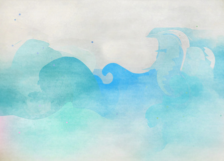 Abstract colorful watercolor for background. Digital art painting.の写真素材