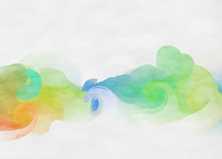 Abstract watercolor background. Abstract colorful digital art painting.の写真素材