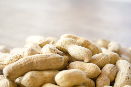 Close-up of Peanuts beans.